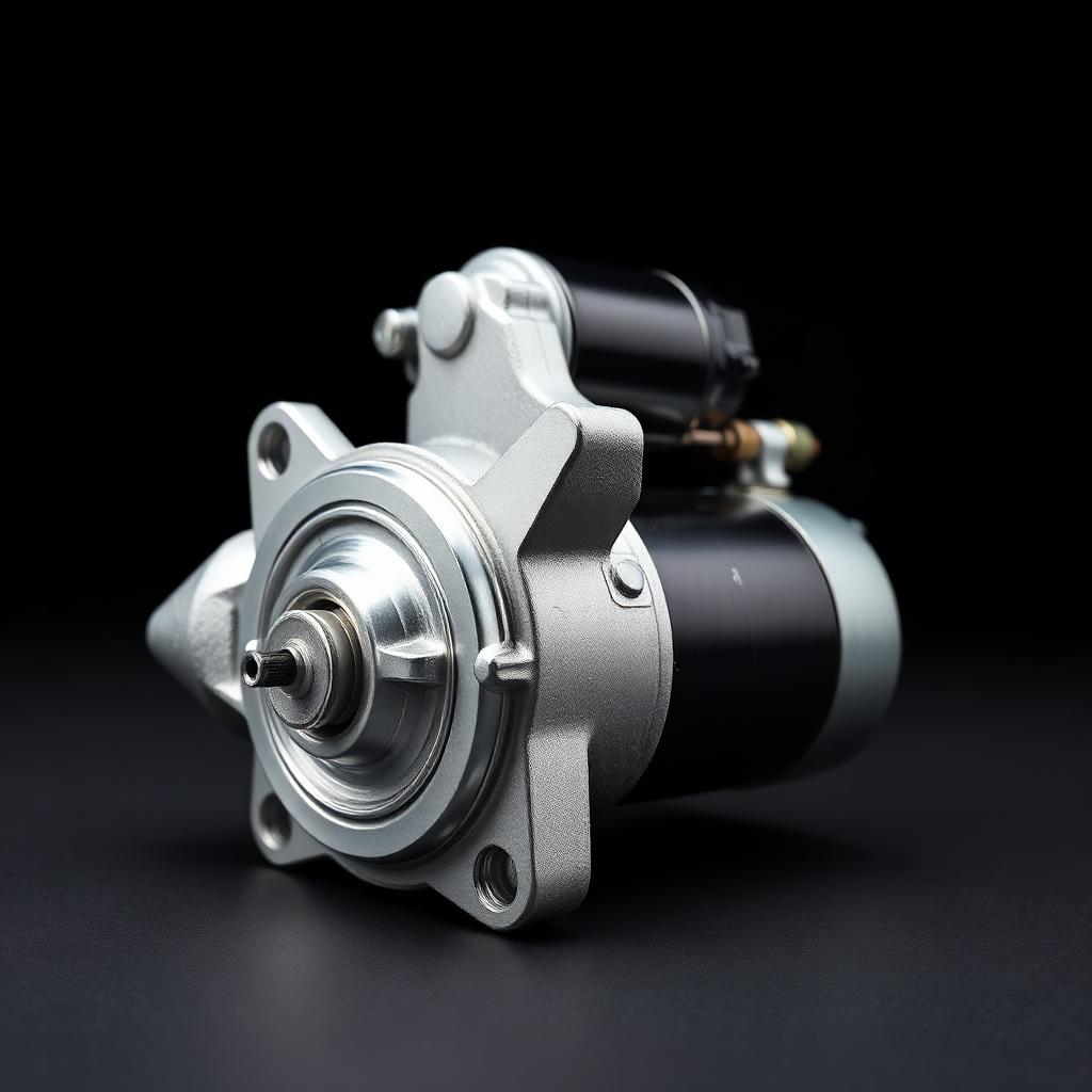 Car starter motor — after laser cleaning