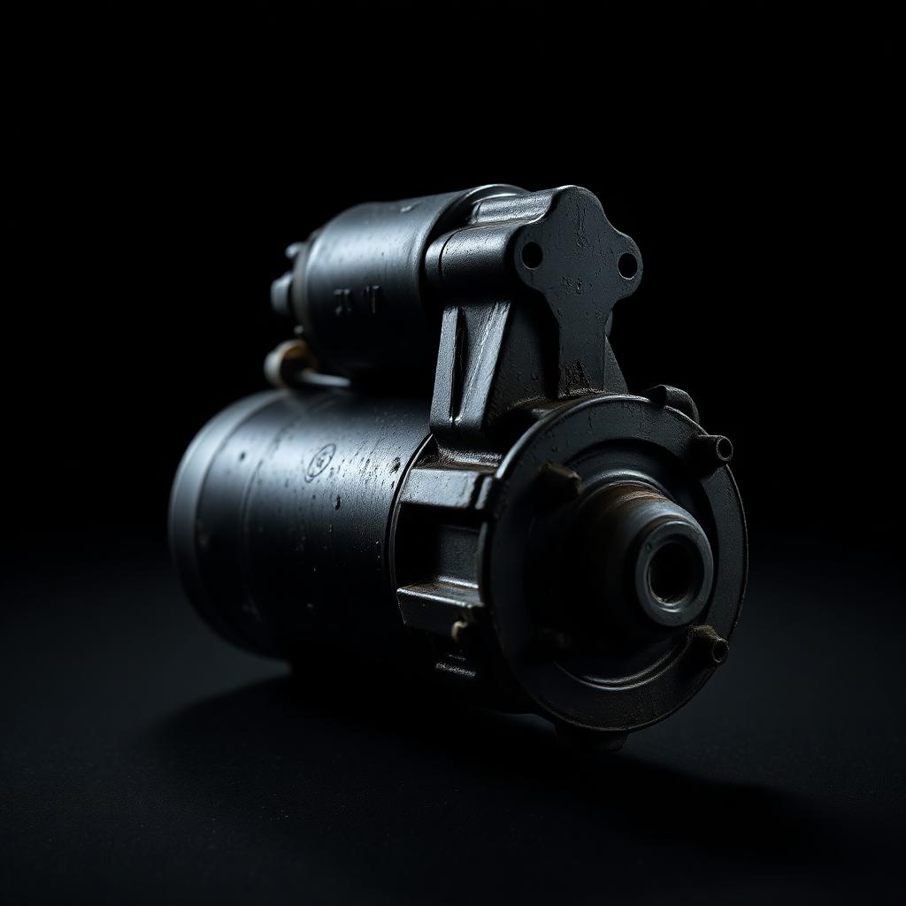 Car starter motor — before laser cleaning